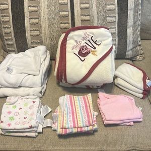 Baby towels and washcloths. Boys or Girls available.